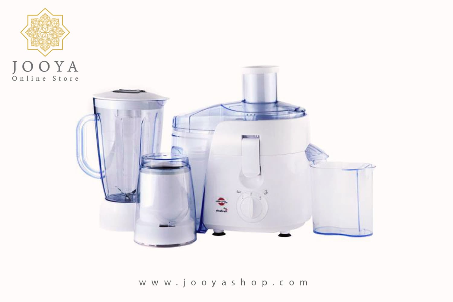 آبمیوه گیری پارس خزر مدل ویتا فروت VitaFruit Glass با پارچ شیشه ایی