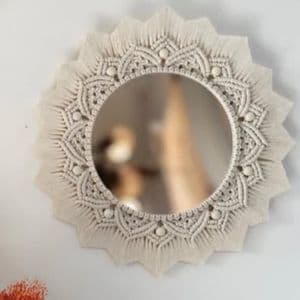 قاب اینه مکرومه دکوراتیو مدل سحرناز