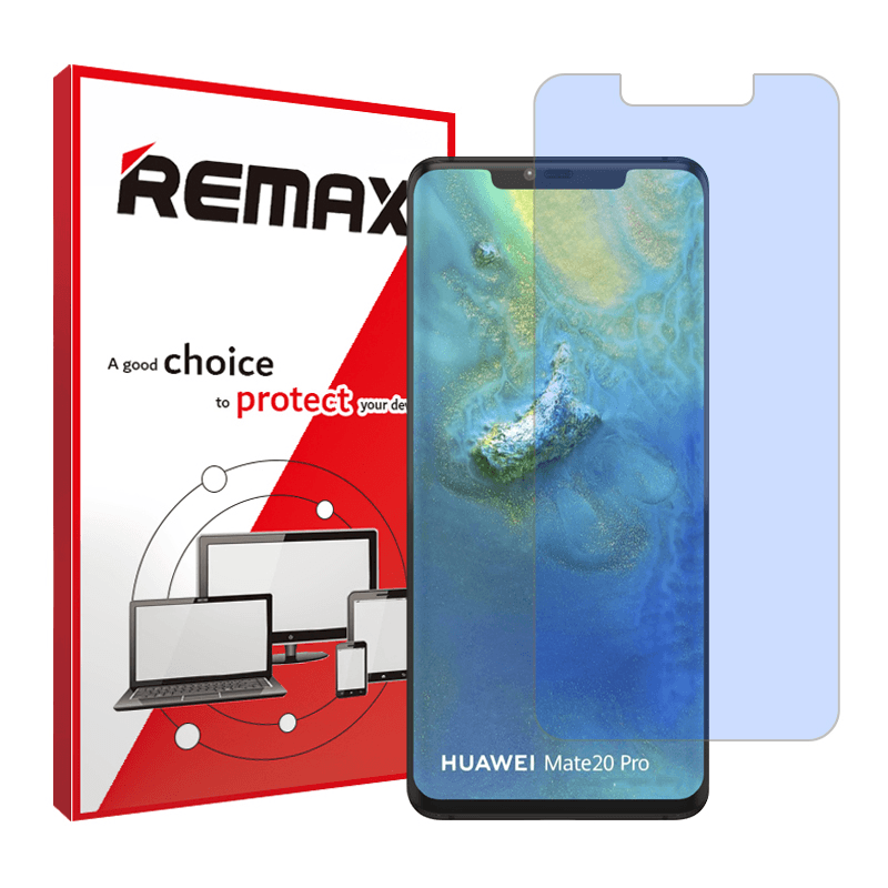 گلس گوشی آنتی بلو هوآوی Mate 20 Pro ریمکس مدل Resistant