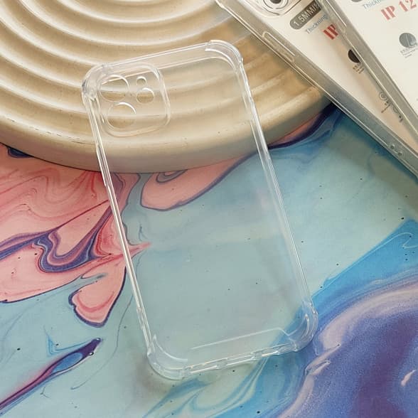 قاب ژله ای شفاف محافظ لنزدار Iphone 12