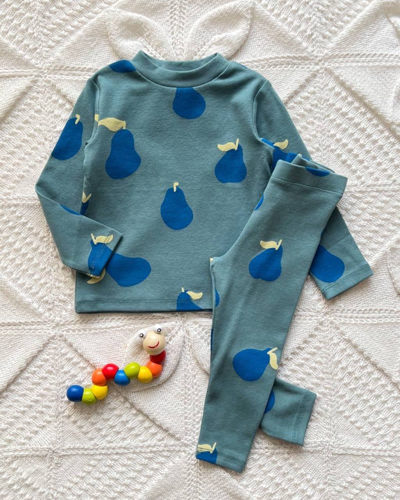 ست بلوز و لگ نخی گلابی zara