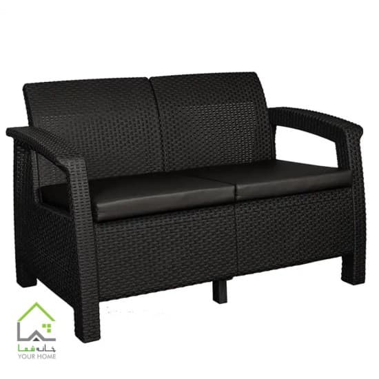 مبل حصیری دونفره