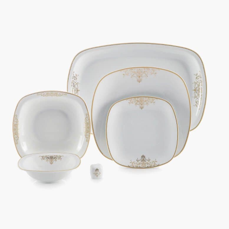 سرویس غذاخوری مونت کارلو طلایی 27 پارچه چینی زرین