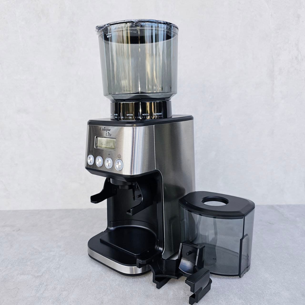 خرید و قیمت آسیاب یونیک لایف دکمه ای مدل ۰۱۹ استیل