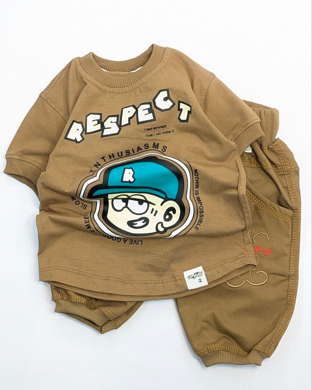 ست شلوارک کتان بوی