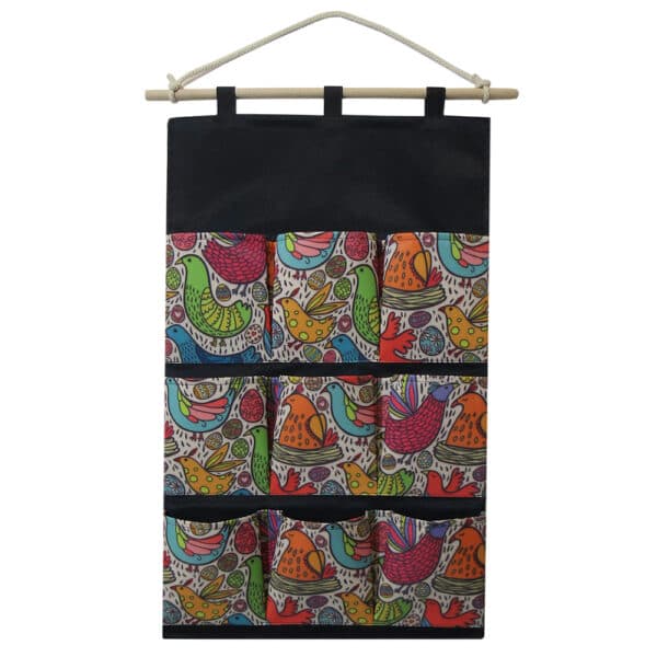 بنیس آویز 9 جیب طرح پرنده