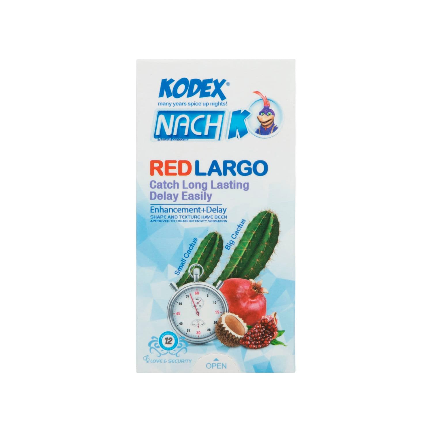 کاندوم کدکس مدل Red Largo بسته 12 عددی