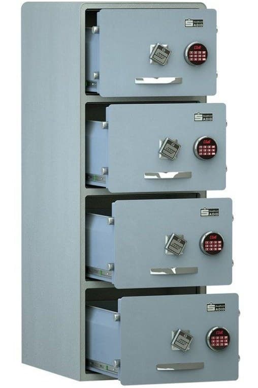 فایل اداری الکترونیکی نسوز و ضدسرقت مدل چهار کشو 1400PROAC