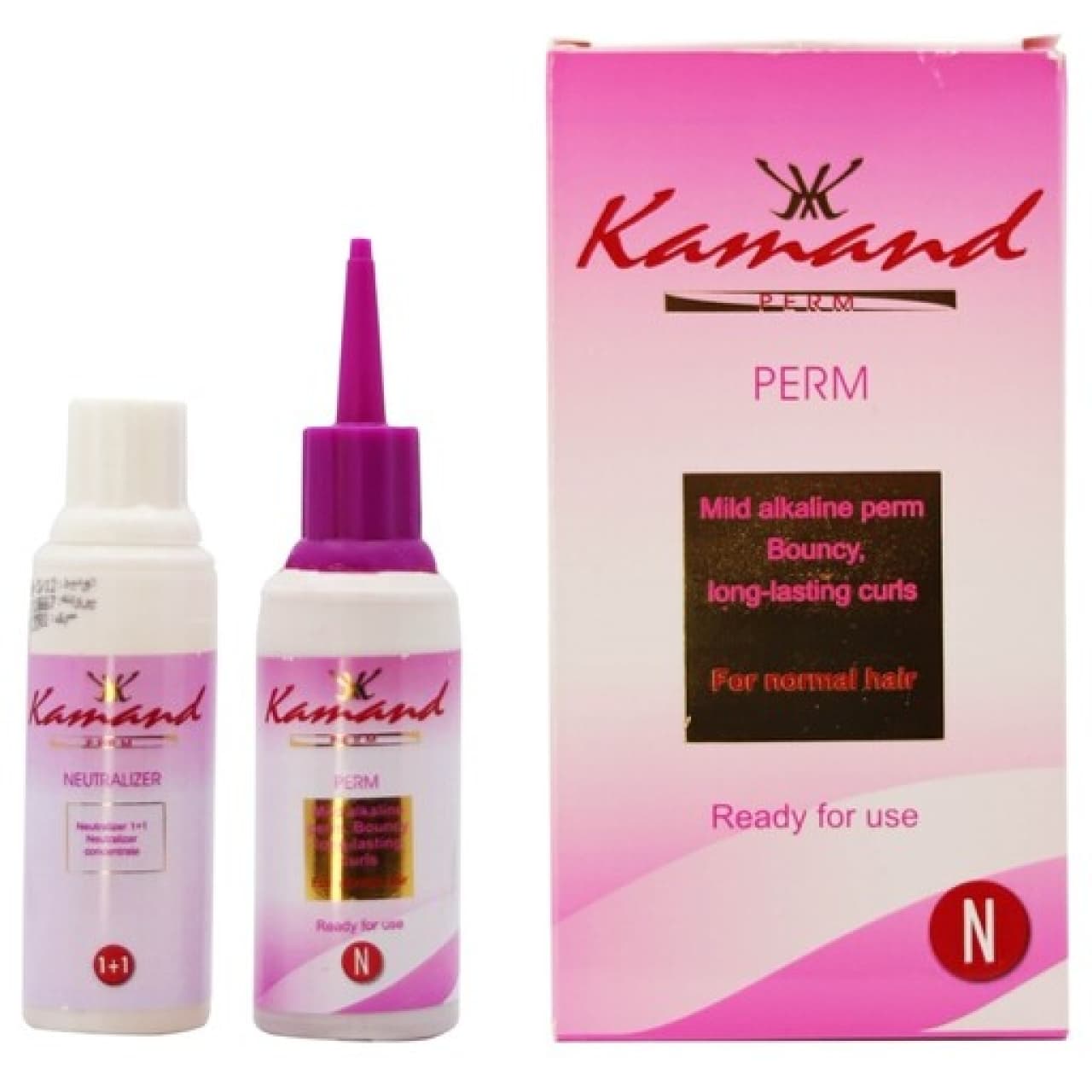 مواد فر کننده مو کمند مخصوص موهای طبیعی مدل N حجم ۸۰ میلی لیتر