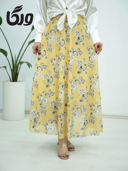 دامن آستر دار شکوفه کد5926