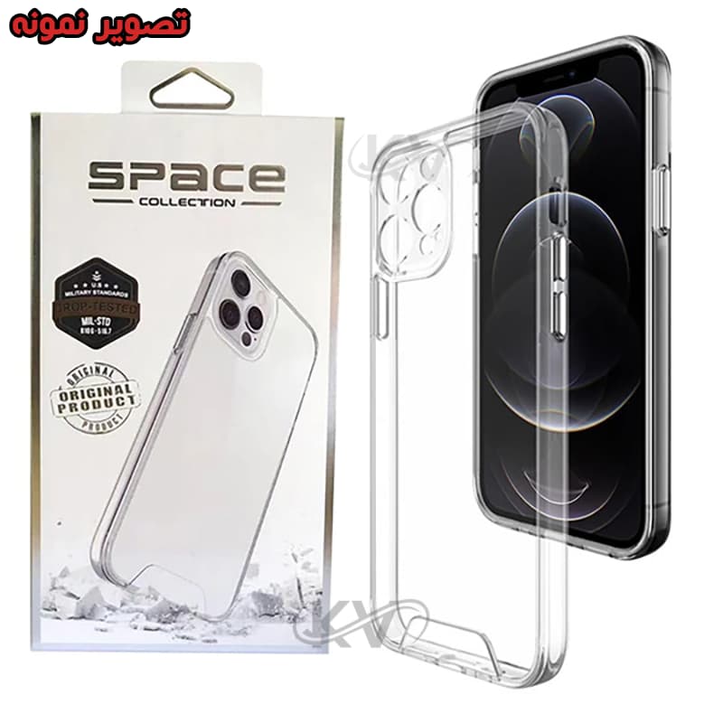 قاب پشت کریستالی با محافظ لنز آیفون 11 پرو برند Space