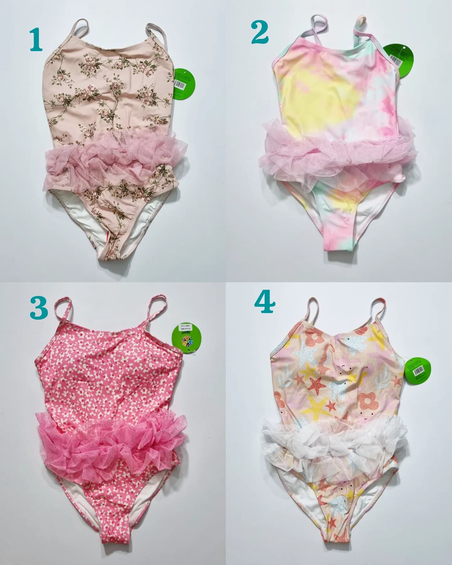 مایو یکسره دامن دار دخترانه خارجی برند وارداتی blend