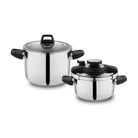 زودپز دوقلو 4 و 6.5 لیتری شفر Compact مشکی