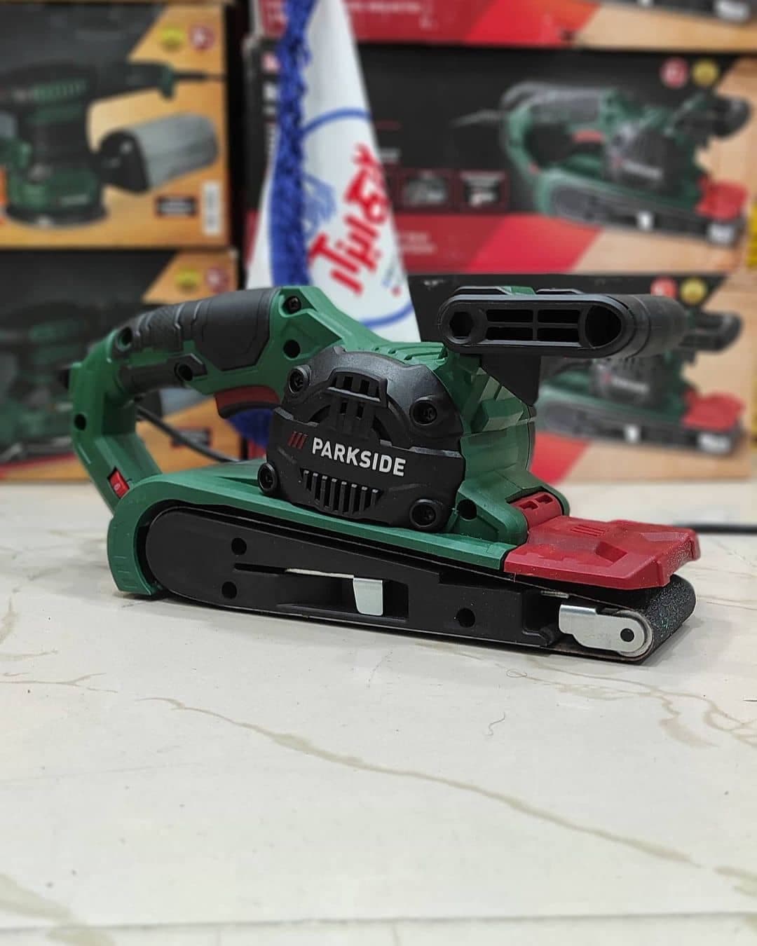 سنباده زن نواری پارکساید 900 وات مدل PBSD900 A1