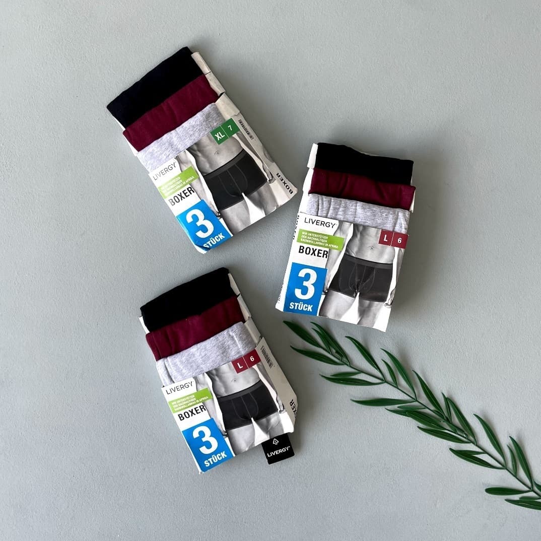 پک سه تایی شورت مردانه برند LIVERGY