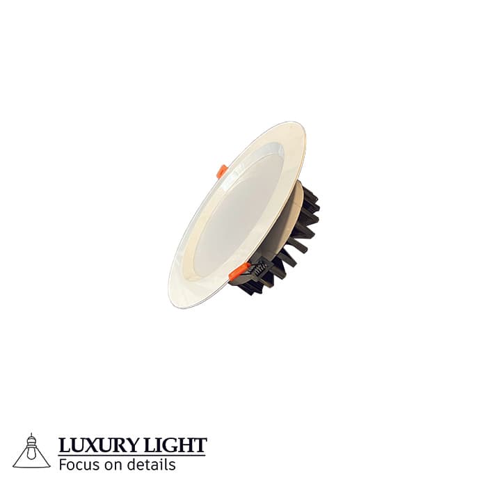 هالوژن سقفی توکار 7 وات – برش 75 میلیمتر – رویه 100 میلیمتر – مدل سایروس مناسب سقف کناف