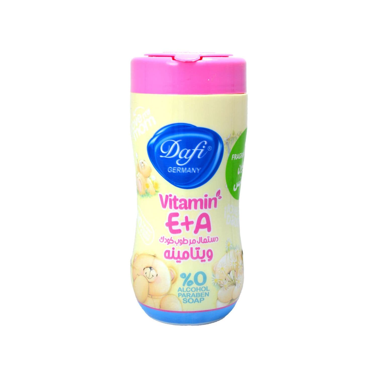 دستمال مرطوب کودک ویتامینه دافی بسته 70 عددی