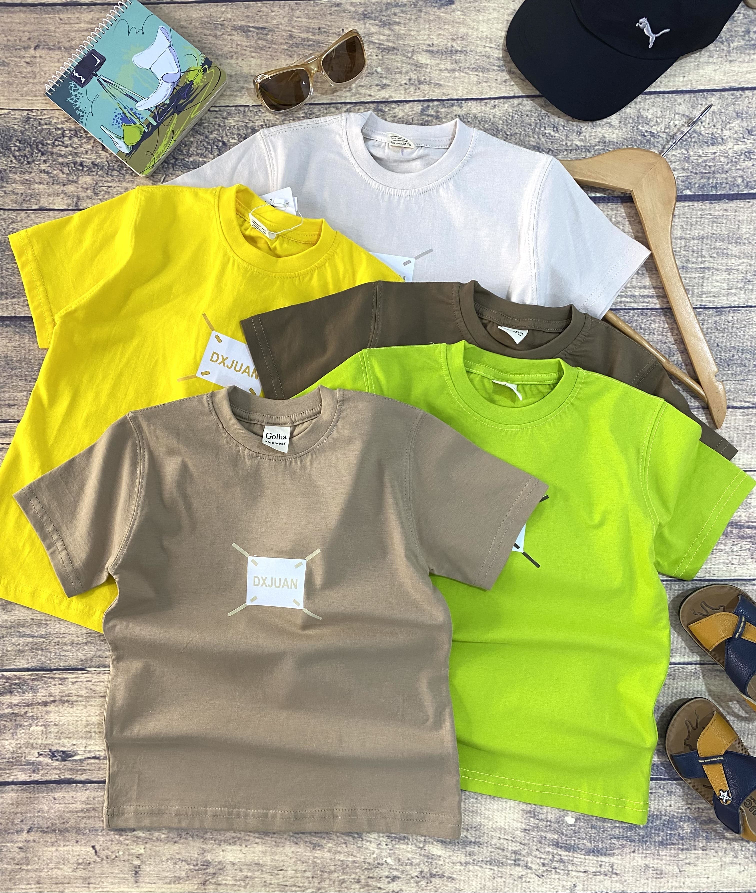 تیشرت رنگی گلها