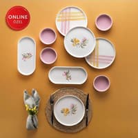 سرویس صبحانه خوری 10 پارچه 4 نفره شفر نارنج رنگی