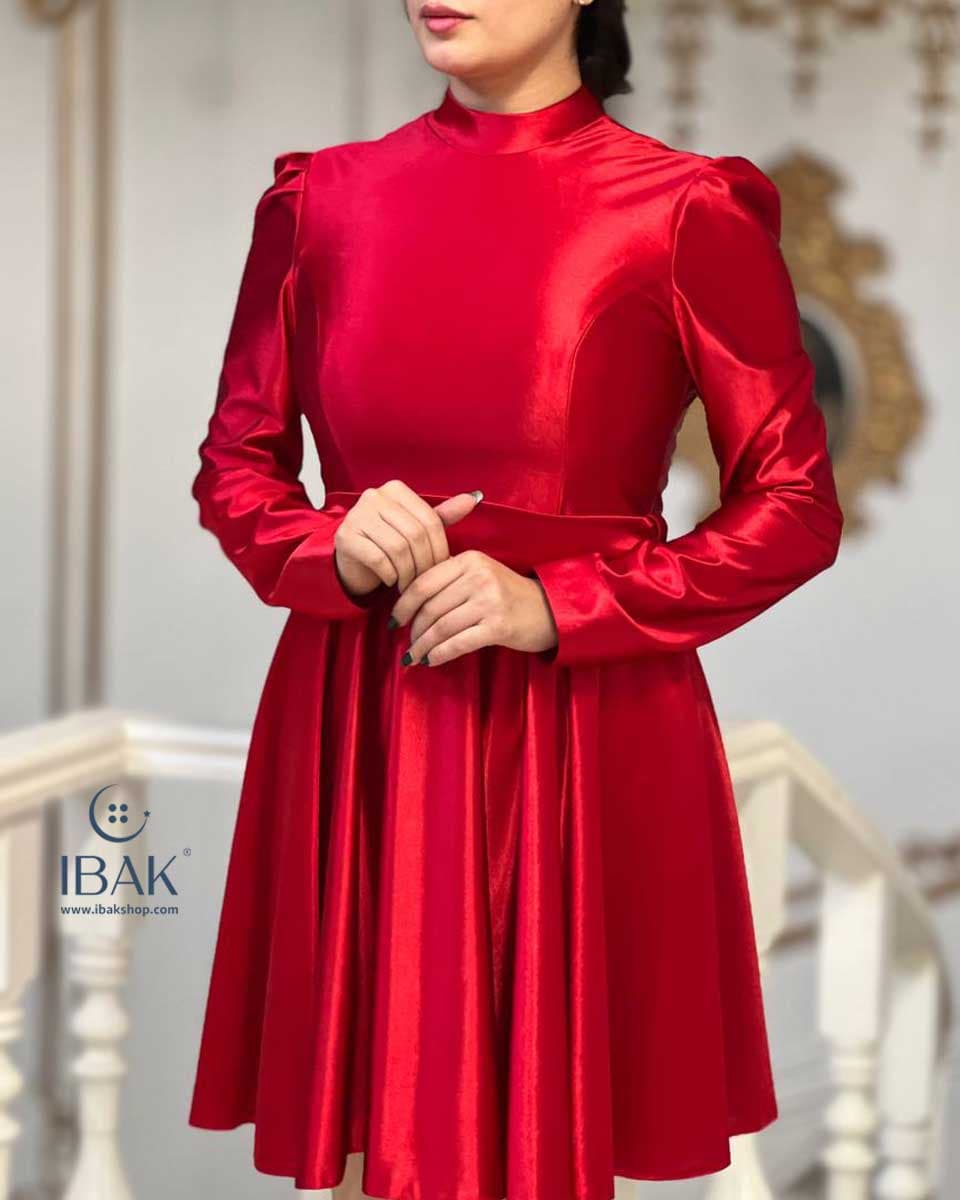 پیراهن زنانه یقه فرنچ کوتاه