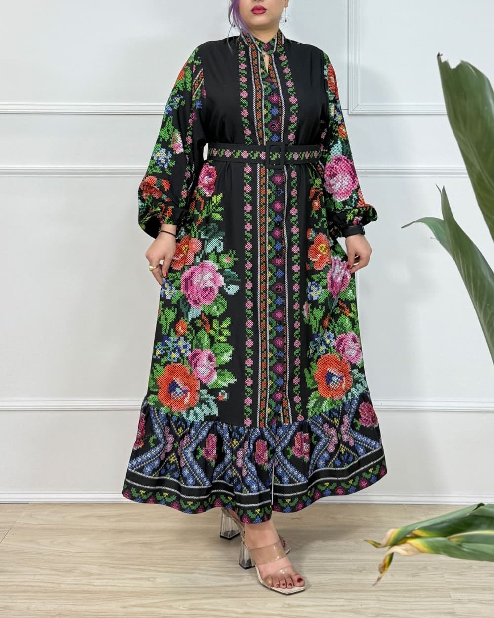 پیراهن مانتویی ماهرخ کد 1146- پیراهن ساحلی