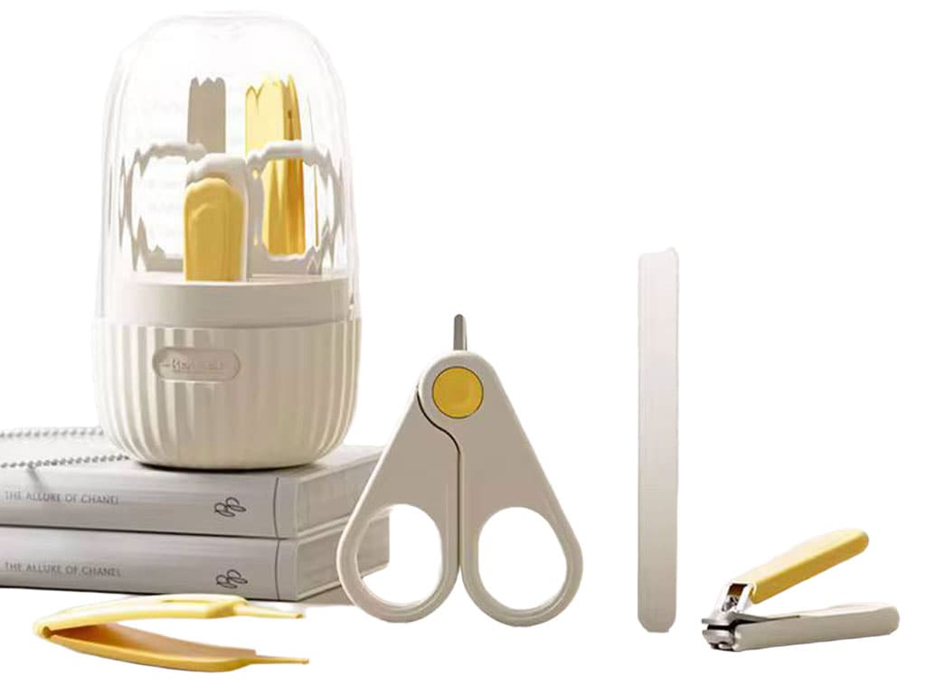 ست ناخن گیر نوزادی کاپ دار تخم مرغی saftydad