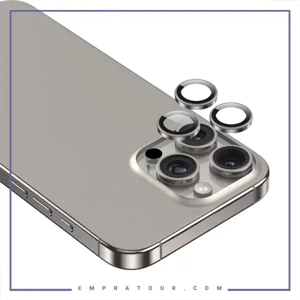 محافظ لنز فلزی دوربین گرین لاین Apple iPhone 16 Pro / 16 Pro Max Green Lion GNULLNSS16PM