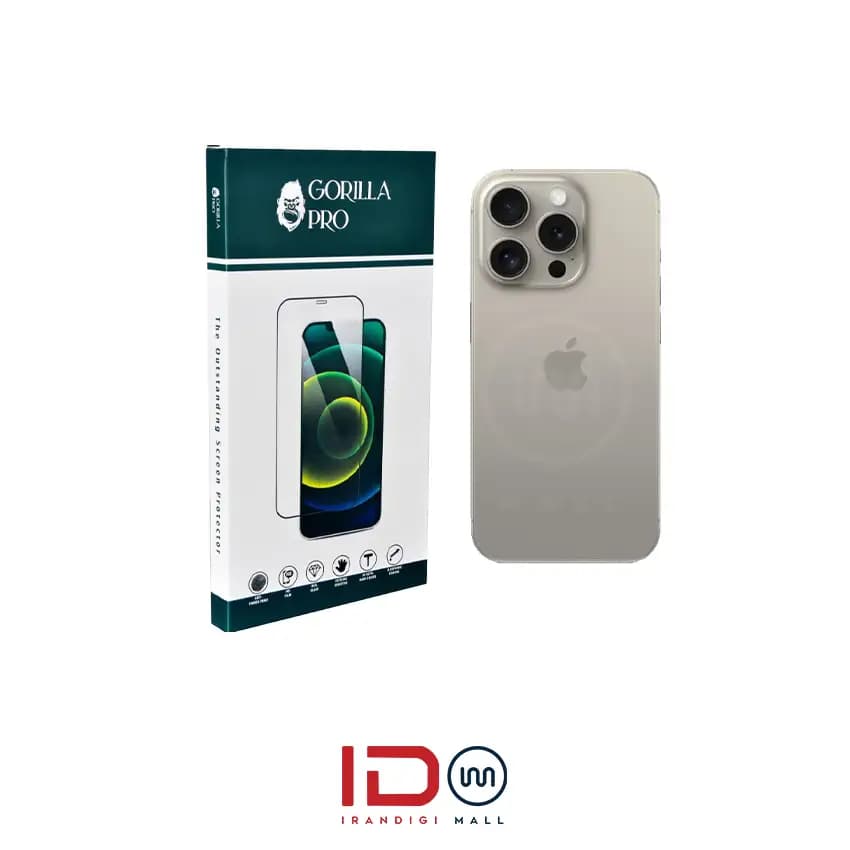گلس و محافظ هیدروژلی (مات) بدنه گوشی اپل مدل iPhone 15 Pro