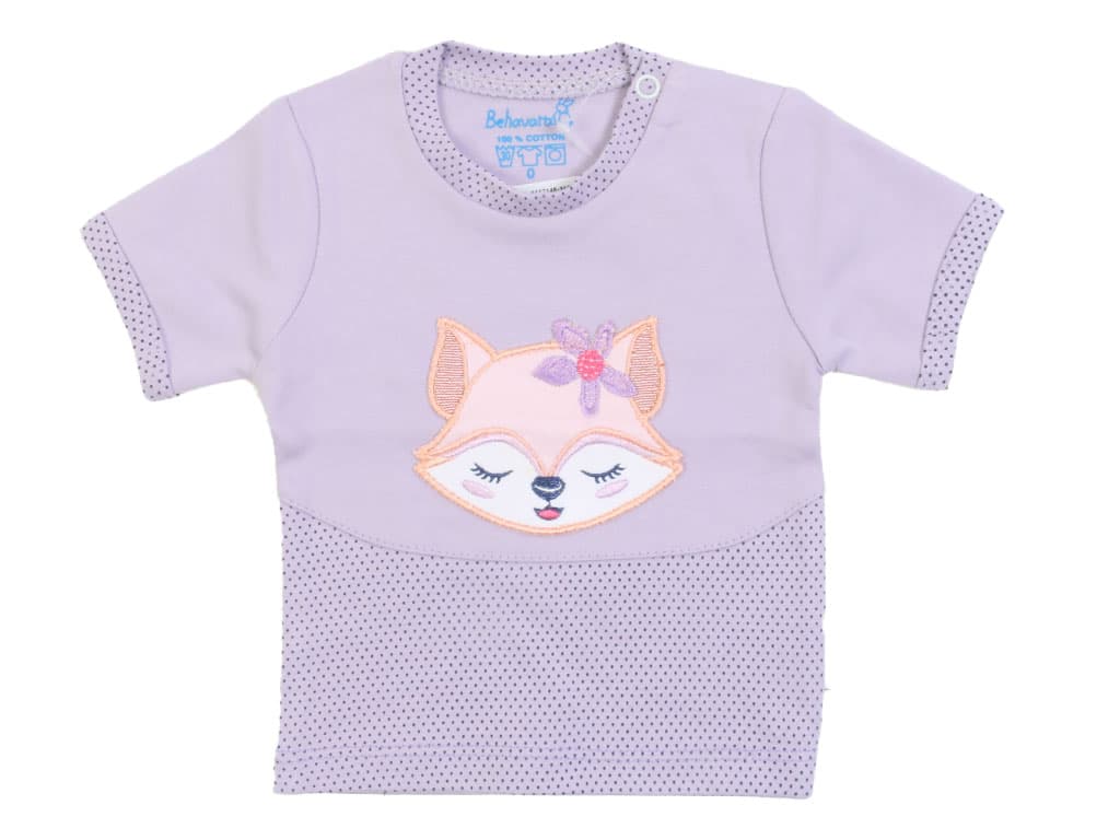 تیشرت آستین کوتاه نوزادی دخترانه پشت طرحدار طرح TITI به آوران Behavaran