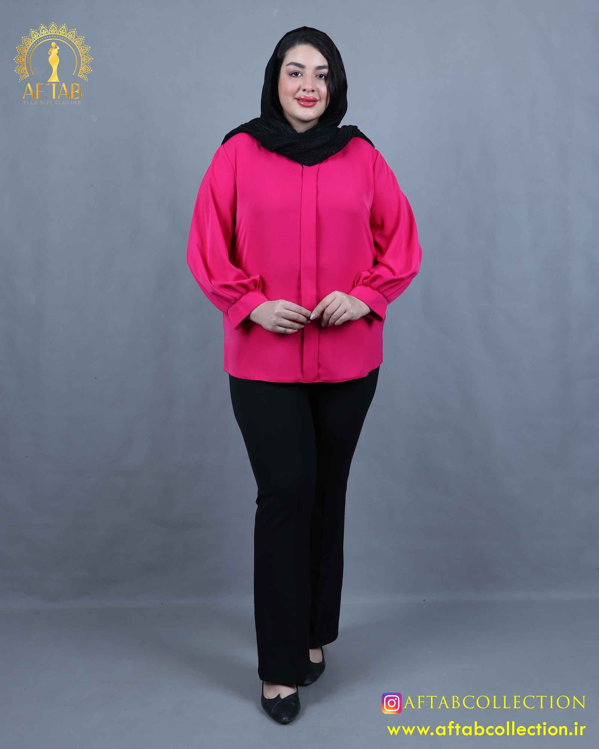 شومیز جلو سجاف سایزبزرگ 4550