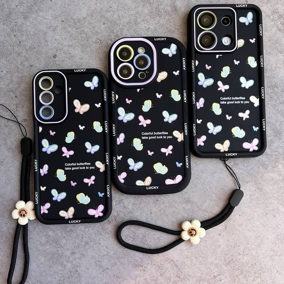 قاب پروانه های رنگی بهاری