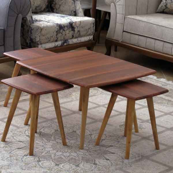 میز و عسلی چهار تکه مربع