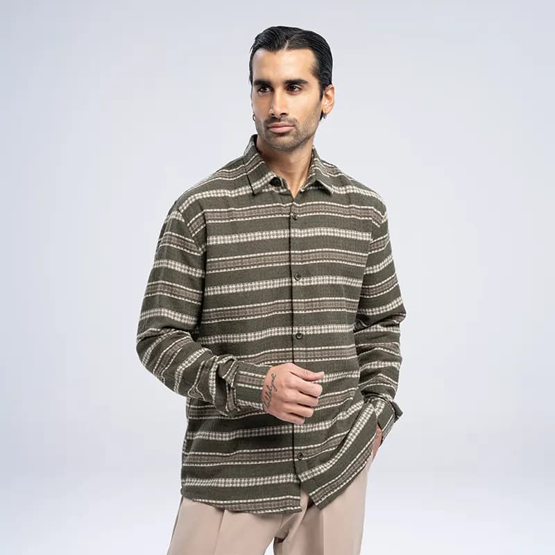 پیراهن مردانه رگولار آستین بلند پریمو 200617