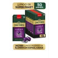 کپسول قهوه جاکوبز ۸ Lungo پنج بسته 10 عددی