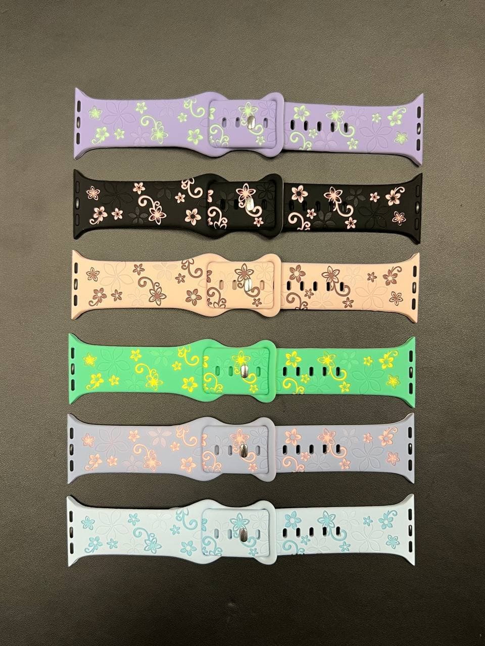 بند سیلیکونی طرح دار گل