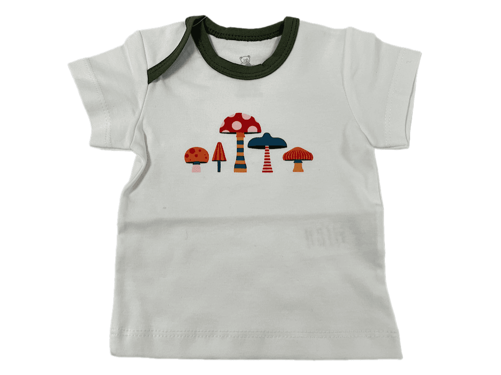 بلوز آستین کوتاه نوزادی طرح MUSHY آشور ASHOOR