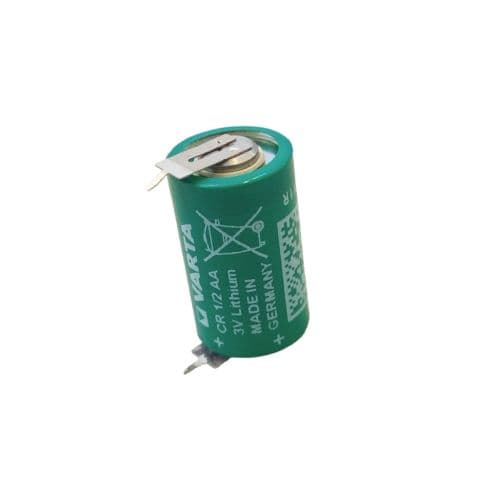 باتری لیتیوم ۳ ولت سایز ۱/2AA برند وارتا VARTA ( پلیت دار )