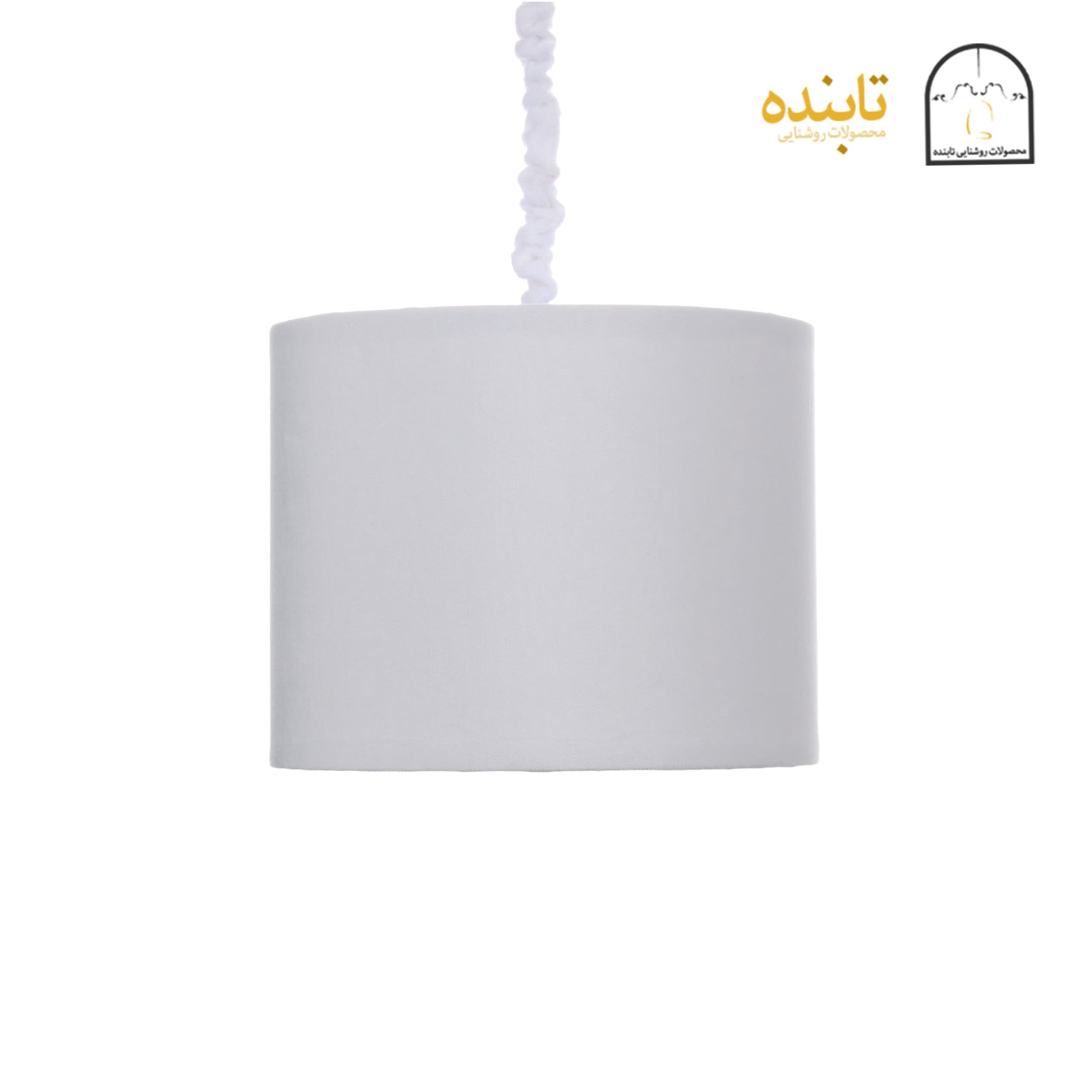 لوستر تابنده مدل ارکیده طرح استوانه ای (سفید)