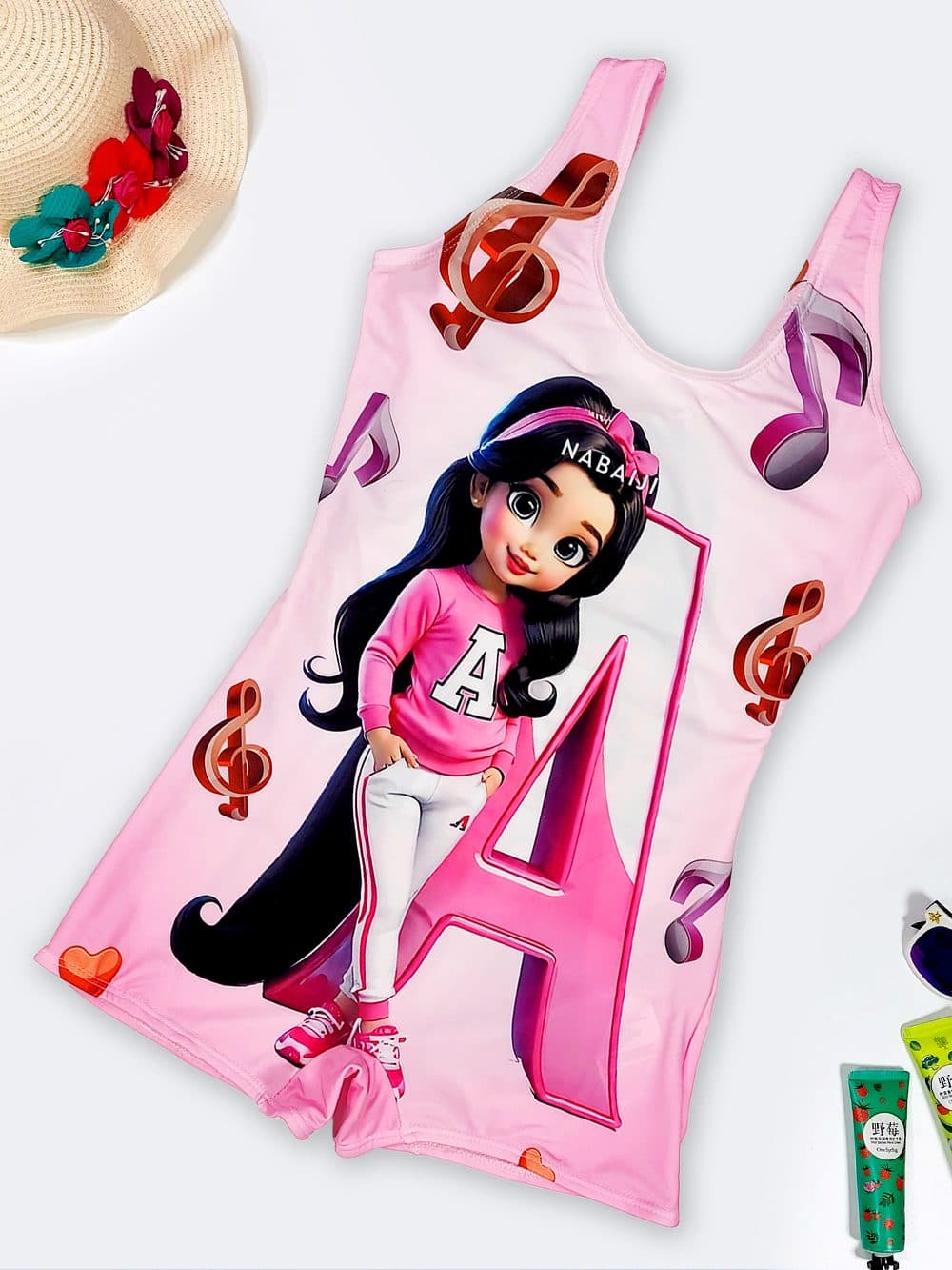 مایو نوجوان دخترانه پوشیده پادار تینیجری طرح دختر موزیکال نابایجی ( Nabaiji )