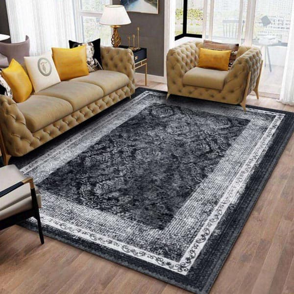 کاور فرش طوسی نگین ترمه مدل 322