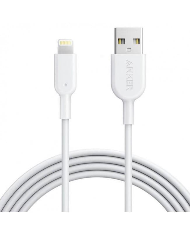 کابل تبدیل USB به لایتنینگ انکر 1.8 متری | ANKER A8433 Powerline II 6 ft