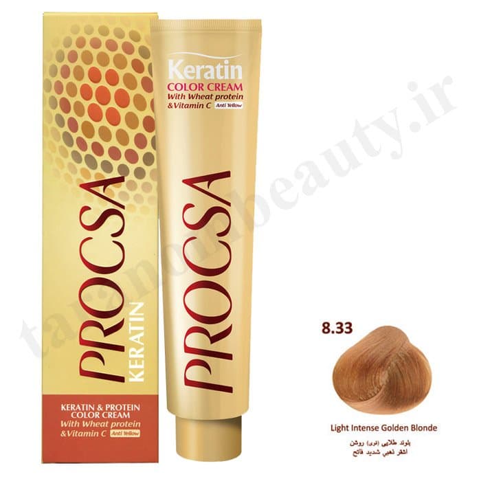 رنگ مو پروکسا بلوند طلایی قوی روشن 8.33
