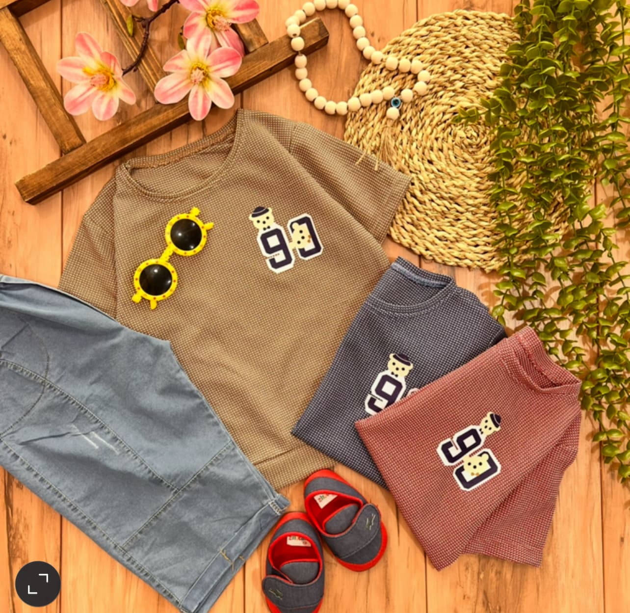 تیشرت شلوارک خرسی نود 000