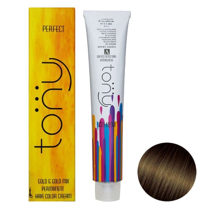 رنگ مو قهوه ای طلایی روشن 5.3 تونی