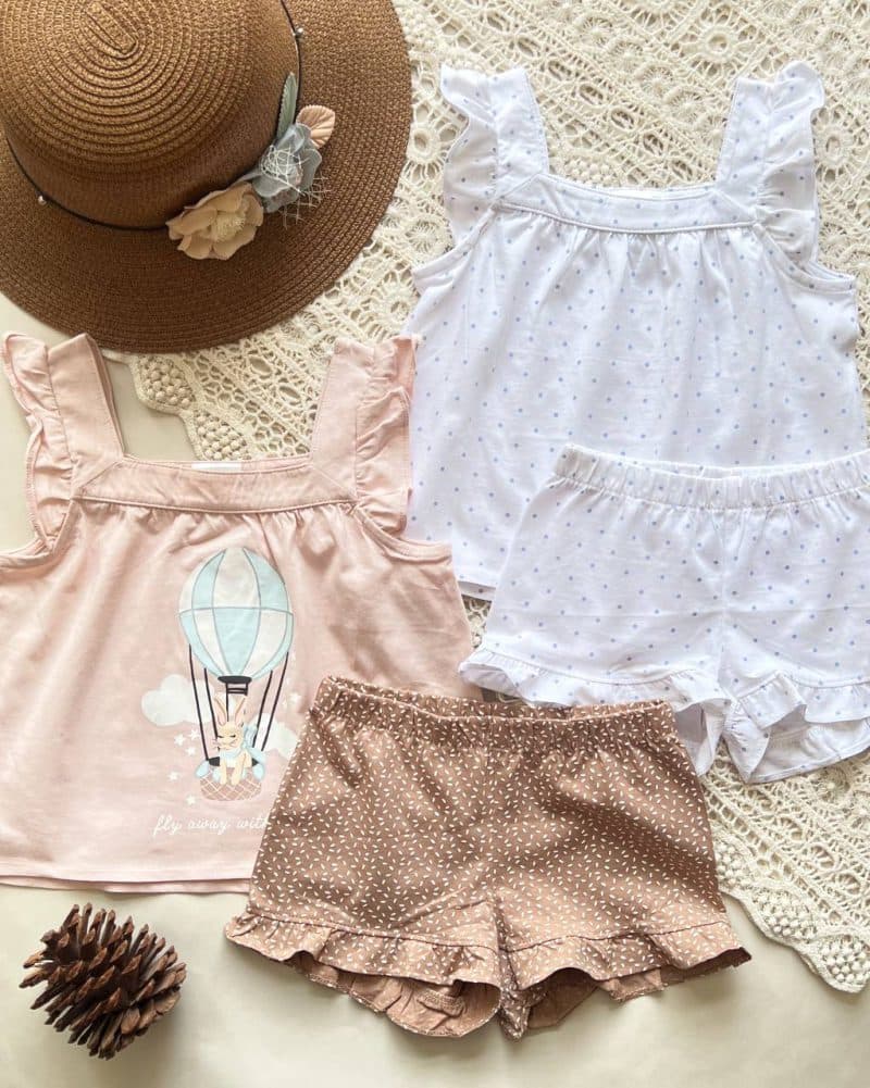 تاپ شرتک نخی دخترانه h&m