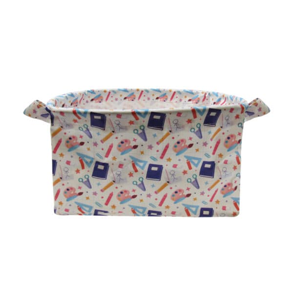 ریکاردو باکس دسته دار 20*20 طرح کتاب و قیچی کوچک