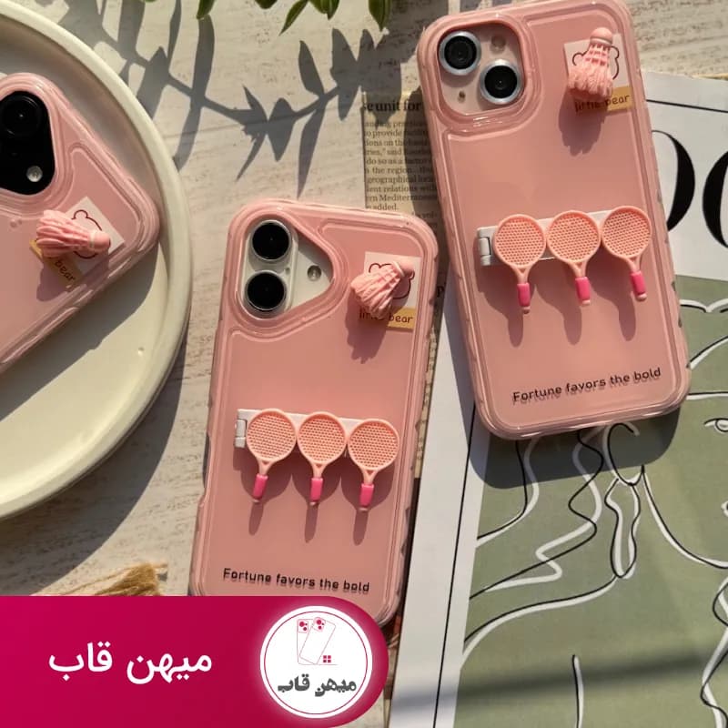 قاب گوشی آیفون بدمینتون استند دار - کد (۵۶۵۹۱)