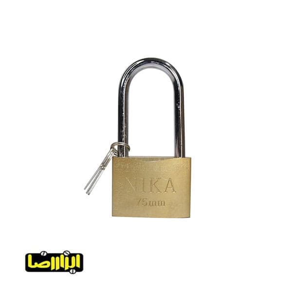 قفل آویز پایه بلند نیکا سایز 75