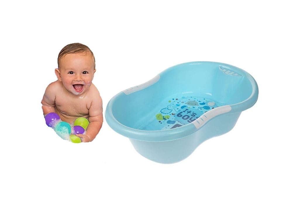 وان حمام بچه هوم کت رنگ آبی پسرانه