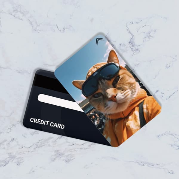 استیکر کارت بانکی مدل فانتزی گربه کد CAD60-K